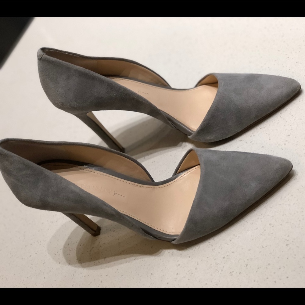 Banana Republic Adelia D'Orsay Pump - 8 - Grey